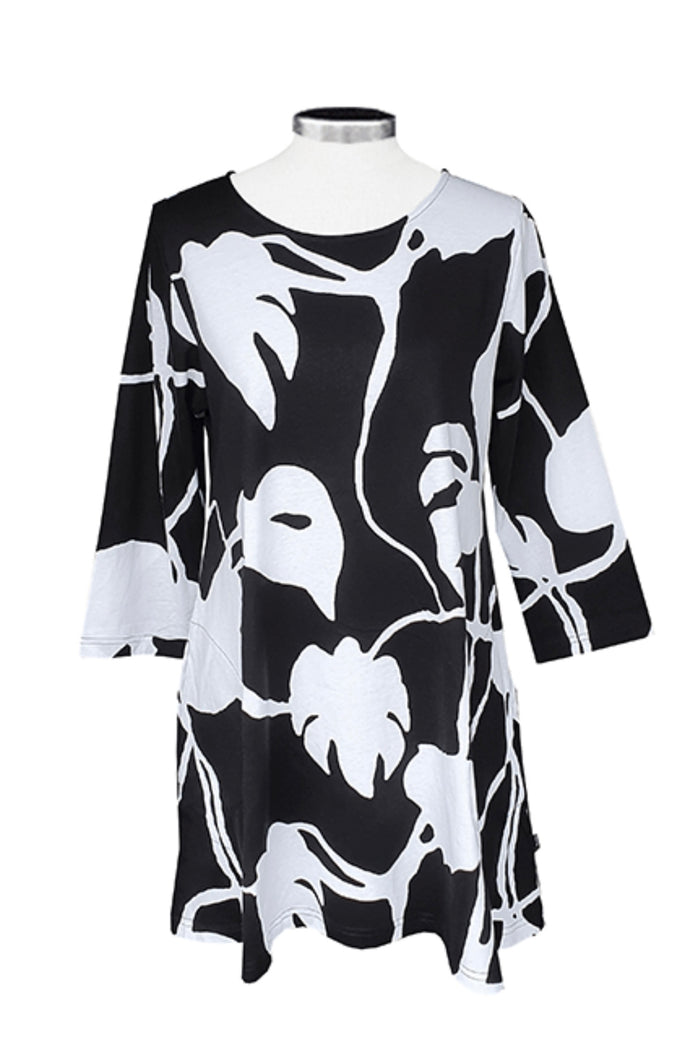 Ratia Pisara Peikonlehti Black Tunic
