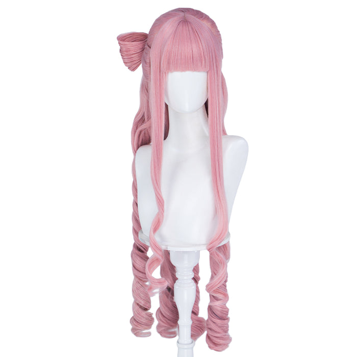 【Ready For Ship】DokiDoki Anime Cosaply Wig Long Curly Pink Hair Pre Braided Pre Curled Detachable Buns HEROINESSS