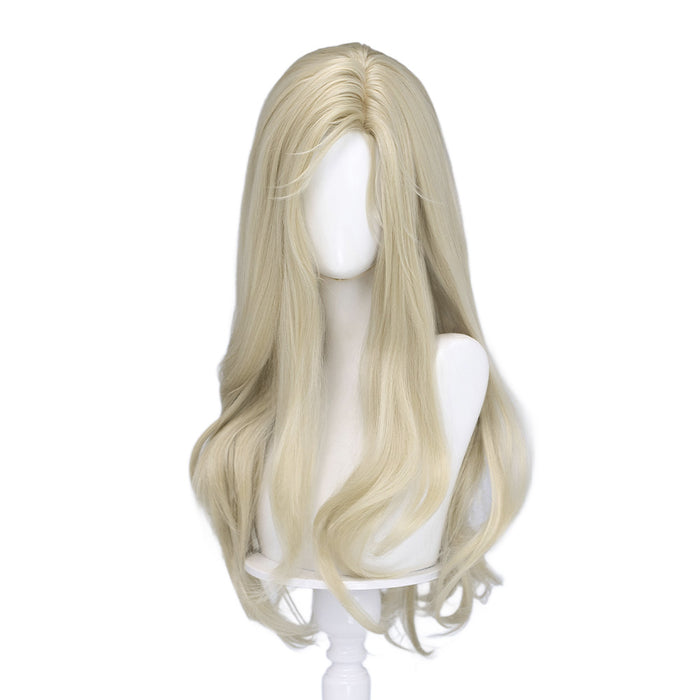 【Ready For Ship】DokiDoki Game Cosplay Diana Wig Long Curly Blonde Hair