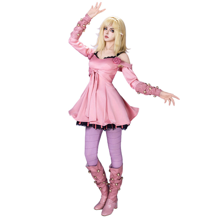 【Ready For Ship】【Size S-2XL】DokiDoki-R Anime Cosplay Costume Pink Rose Dress SBR