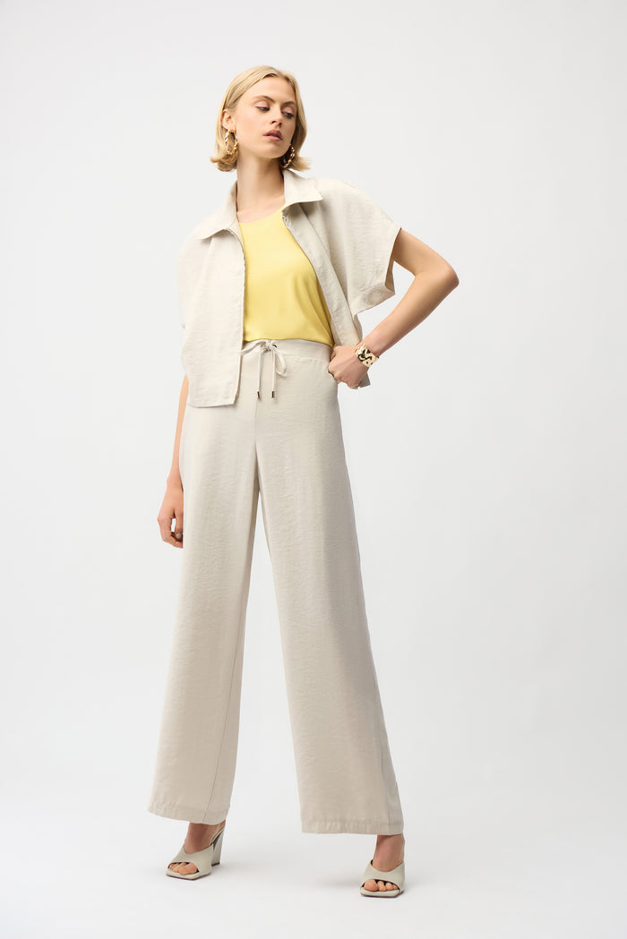 Recycled Textured Boxy Jacket-Joseph Ribkoff