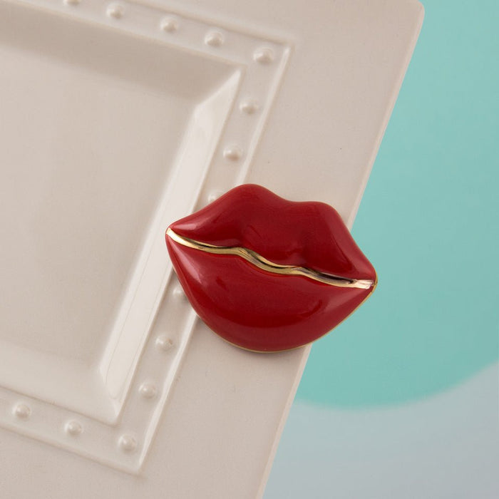 Retired Nora Fleming Mini Lips Smooches A249 Smooches