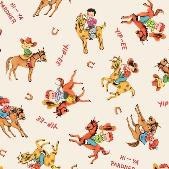 Rootin Tootin Western Cowboys - Giddyup - Multi - Michael Miller