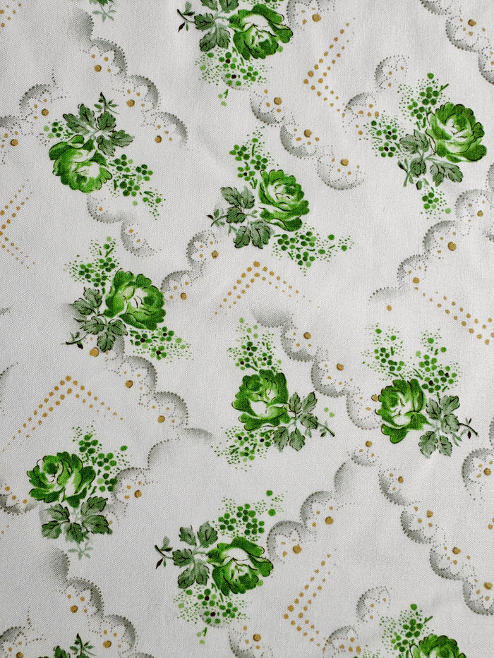 Rose Lace - Green - Fleur de Champs - Yuwa