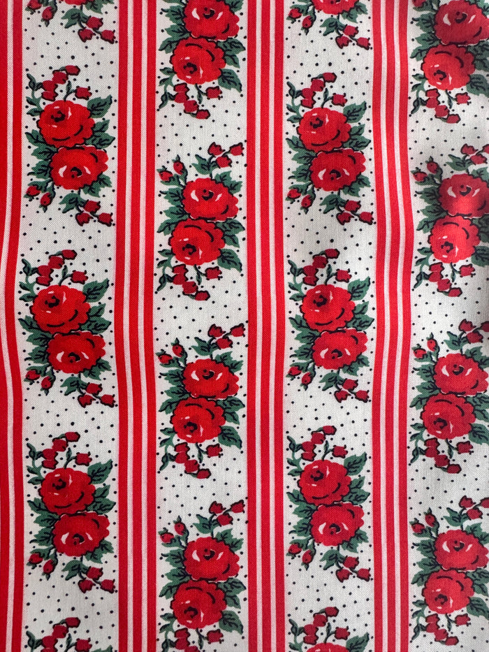 Rose Stripe - Red - MomNSon