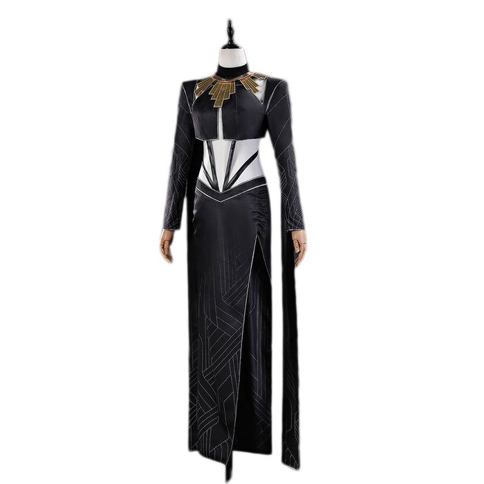 【Size S-3XL】DokiDoki-R Game Clair Obscur: Expedition 33 Cosplay Maelle / Sciel / Lune Costume Black Dress
