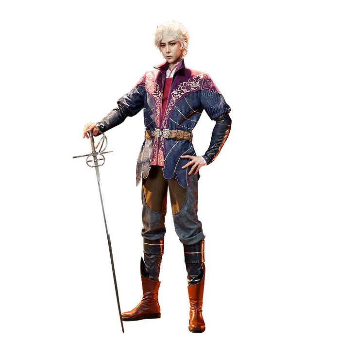 【Size S-3XL】DokiDoki-SR Game Cosplay Costume Blue Red Medieval Style Halloween