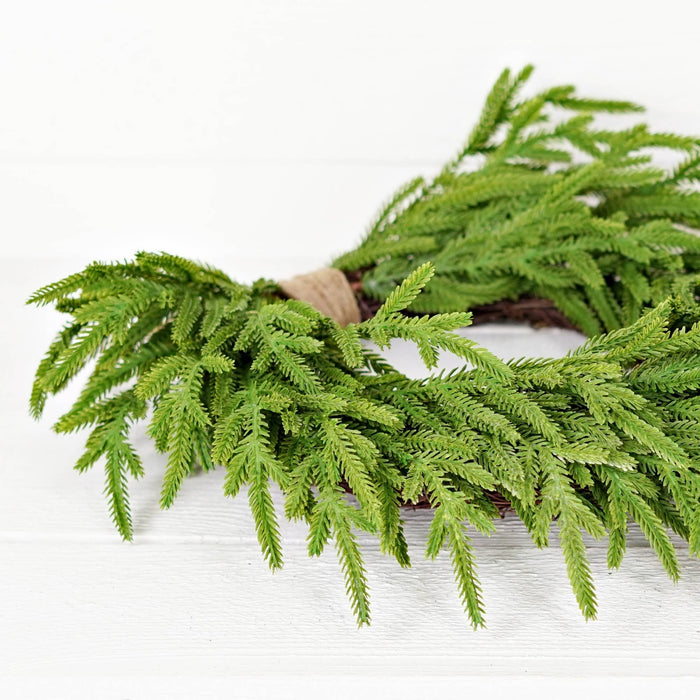 Soft Touch Evergreen Norfolk - Twig Wreath