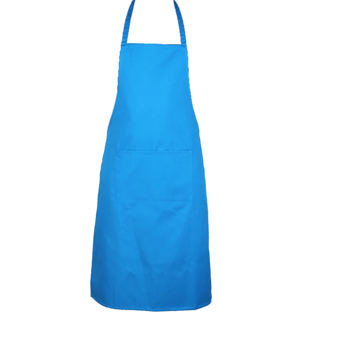 Blue apron on a white background
