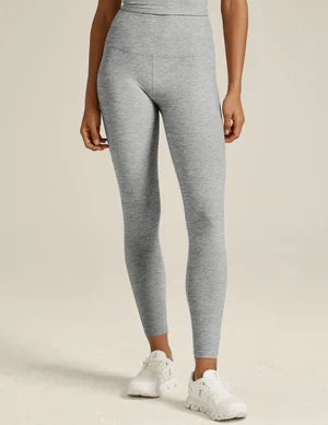 Spacedye Caught in the Midi HIgh Waisted Legging-Silver Mist