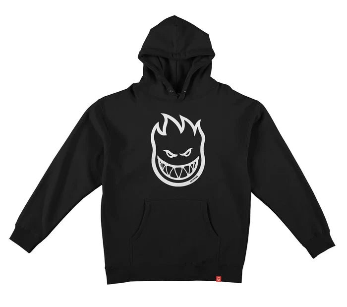 SPITFIRE - YOUTH BIGHEAD PULLOVER HOOD BLACK/WHITE