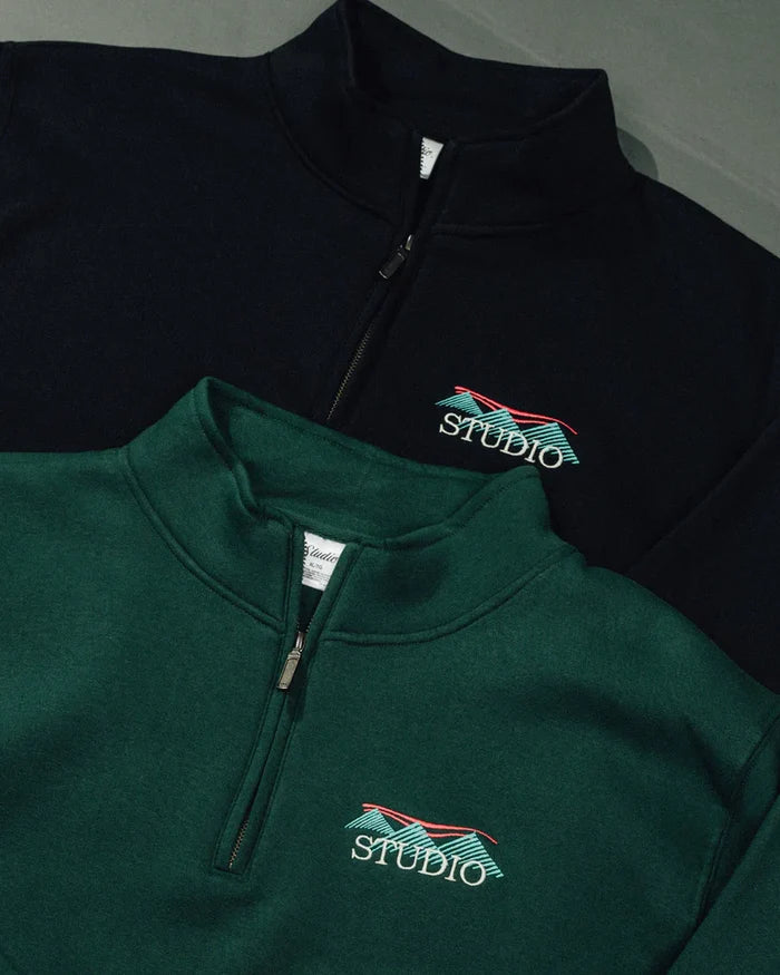 STUDIO - SUMMIT QTR ZIP - FOREST
