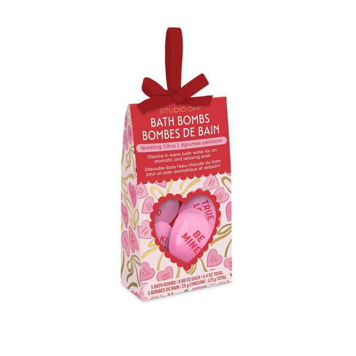 Sweet Candy Hearts Bath Bombs
