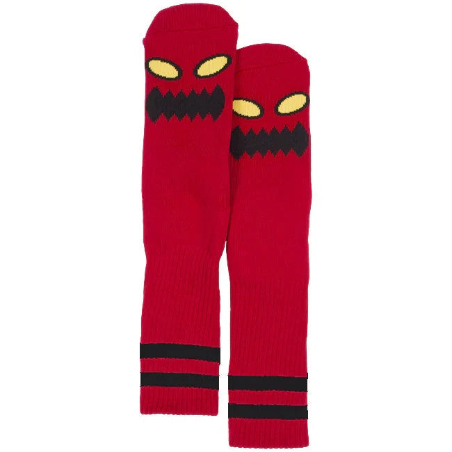 TOY MACHINE - MONSTER FACE SOCK RED