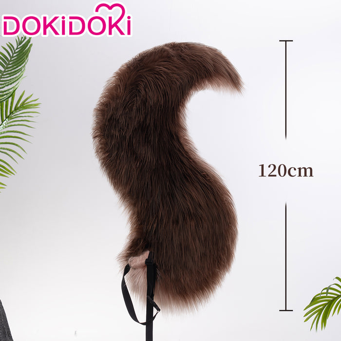 【US LOCAL SHIPPING 】Dokidoki-R Game Cosplay Brown Leather Suit Tail