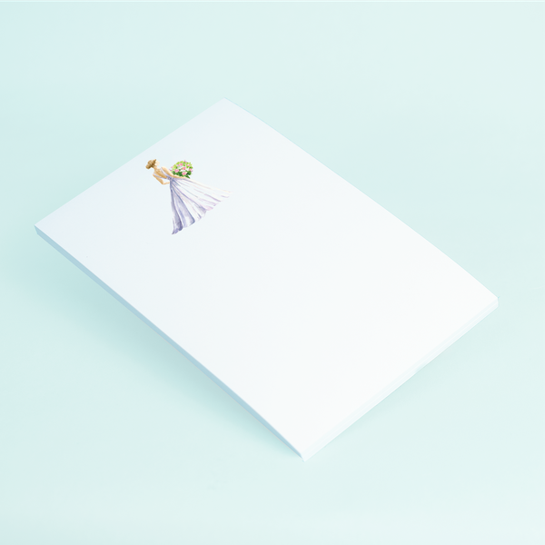 Wedding Dress Note Pad