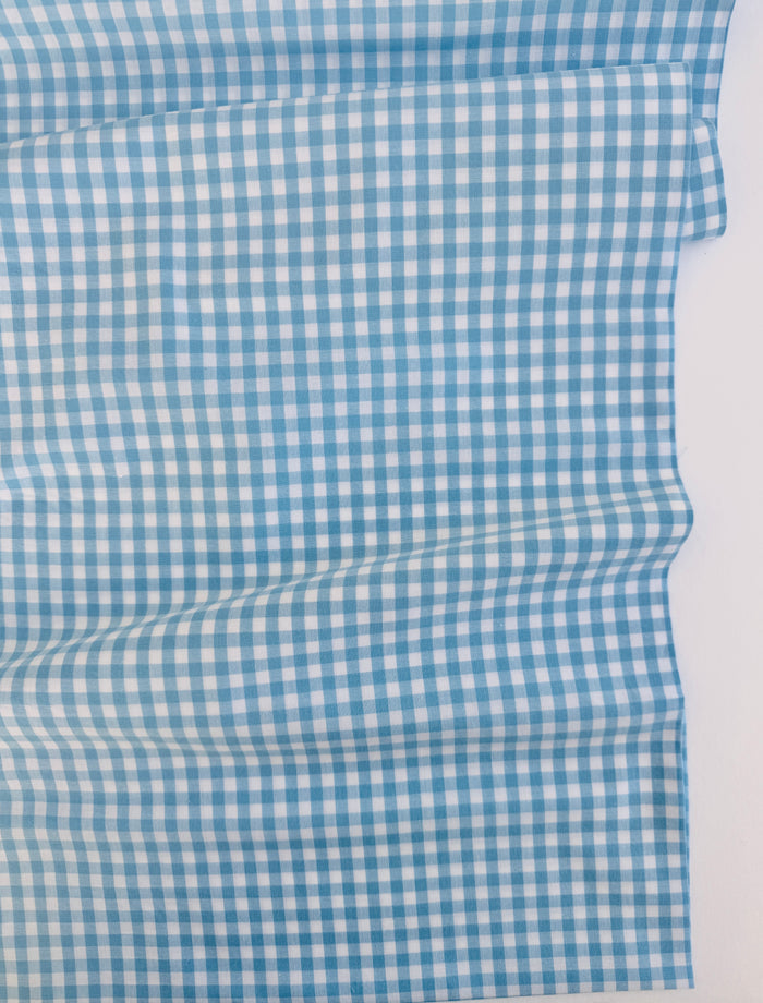 Yarn Dyed Gingham Check - Sky Blue - Reiko Washizawa - Yuwa