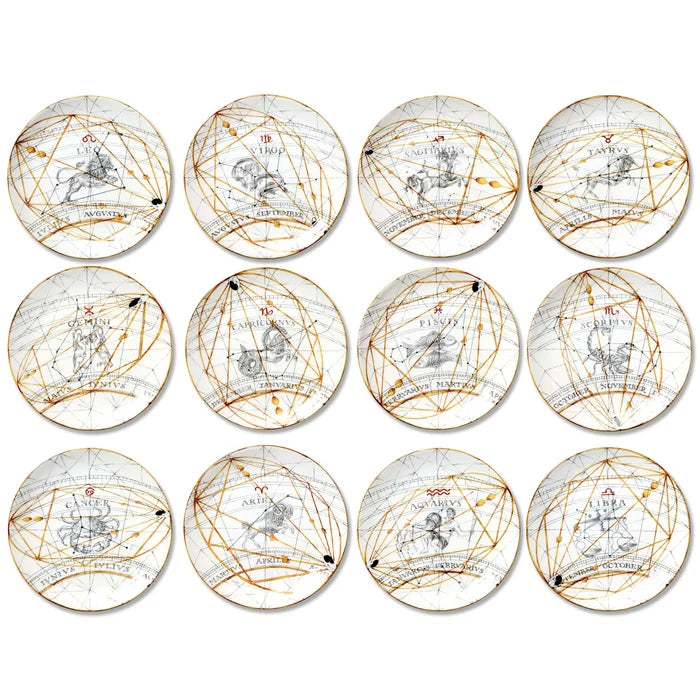 Mixed Prints / Dinner / Set of 12