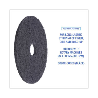 17" BLACK STRIPPING PAD