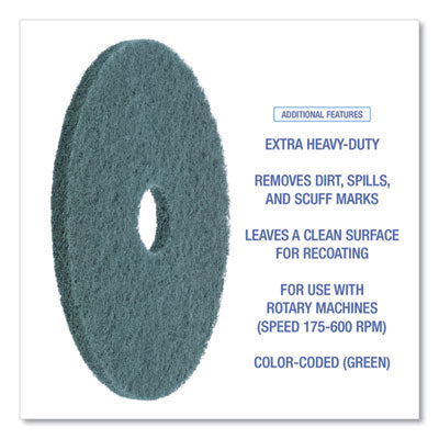17" GREEN HEAVY SCRUBBING PAD