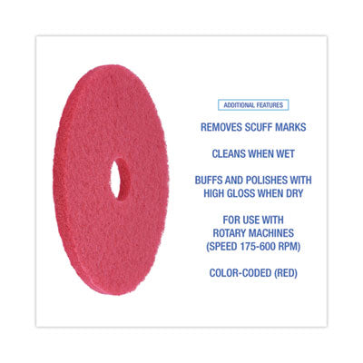 17" RED LIGHT SCRUBBING PAD