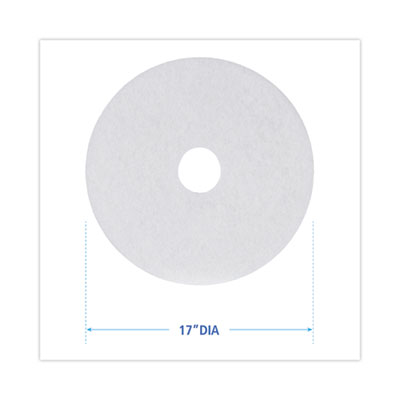 17" WHITE POLISHING PAD