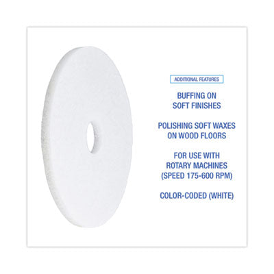 17" WHITE POLISHING PAD