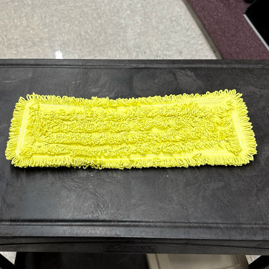 18" YELLOW MICROFIBER POCKET MOP ( LOOPED END )