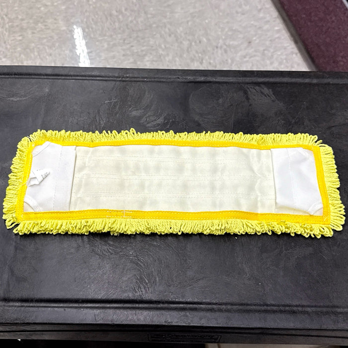18" YELLOW MICROFIBER POCKET MOP ( LOOPED END )