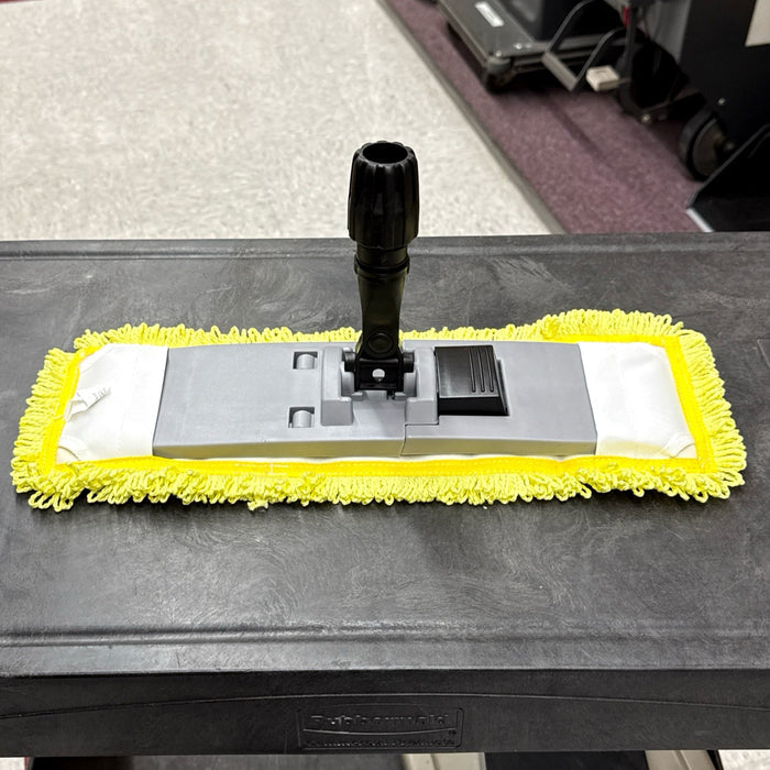 18" YELLOW MICROFIBER POCKET MOP ( LOOPED END )