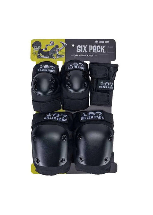 187-  SIX PACK - ADULT BLACK