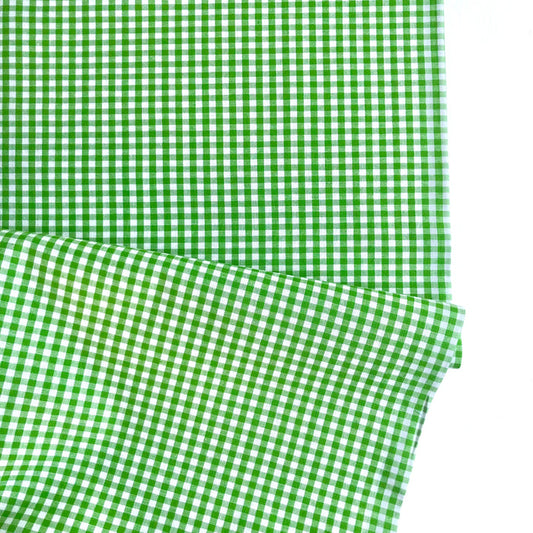 1/8th inch Gingham Check - Green - Sevenberry