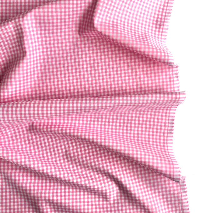 1/8th inch Gingham Check - Pink - Sevenberry