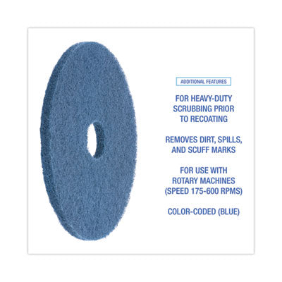 20" BLUE SCRUBBING PAD