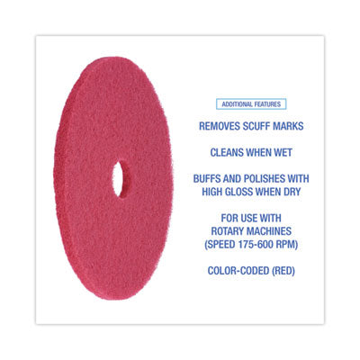 20" RED LIGHT SCRUBBING PAD