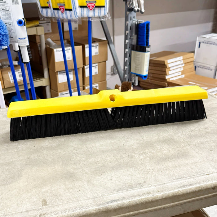 24" COARSE PUSH BROOM HEAD W/ PLASTIC BLOCK