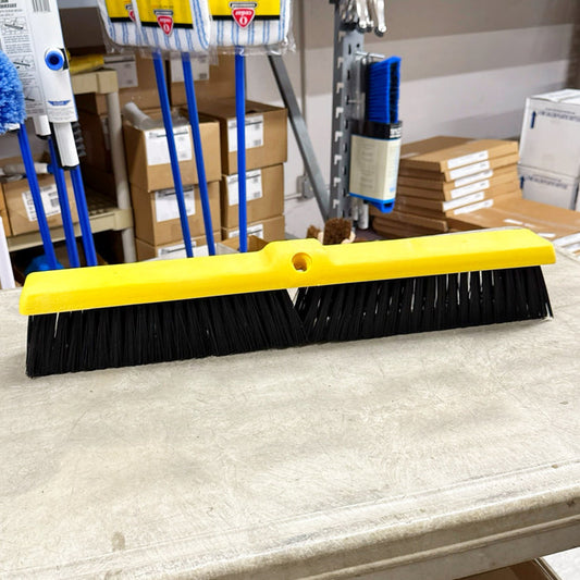 24" COARSE PUSH BROOM HEAD W/ PLASTIC BLOCK