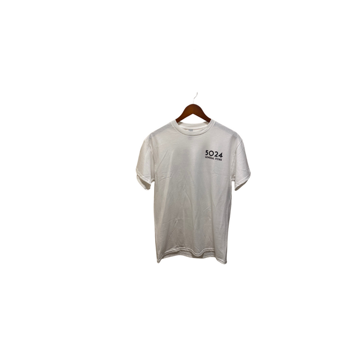 5024 - T-SHIRT WHITE/BLACK 2 LOGO