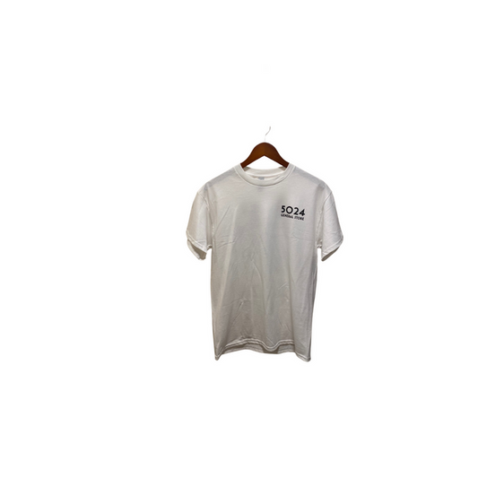 5024 - T-SHIRT WHITE/BLACK 2 LOGO