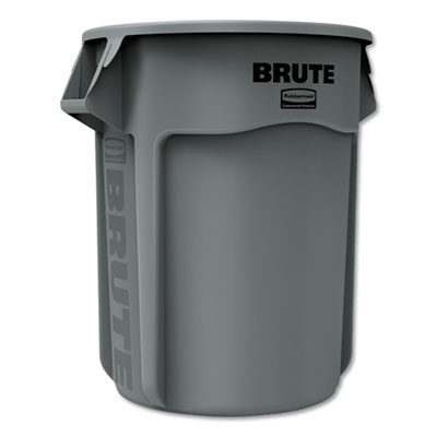 55 GALLON GRAY RUBBERMAID BRUTE VENTED ROUND CAN ( 2655 )