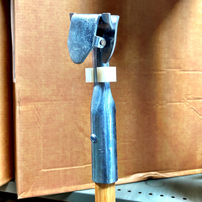 60" WOOD / METAL DUST MOP HANDLE, SNAP ON