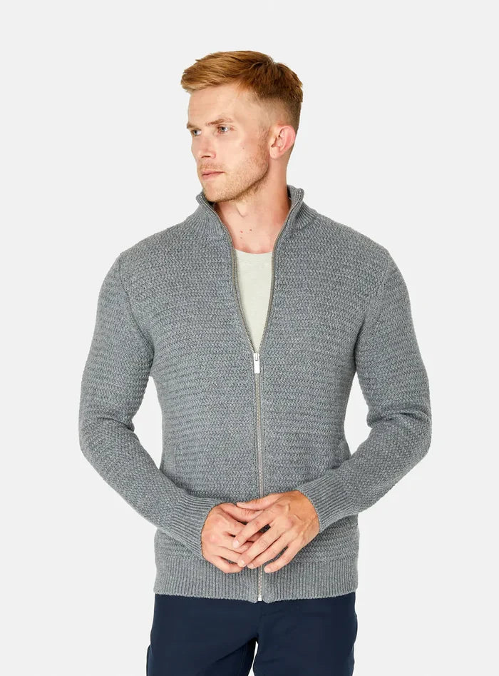 7 Diamonds Yosemite Cardigan - HEATHER CHARCOAL