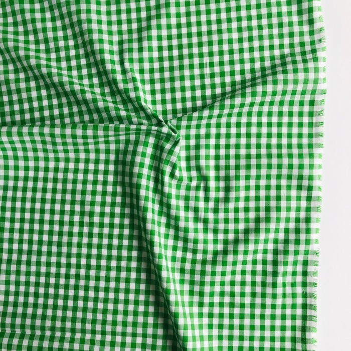 Yarn Dyed Gingham Check - Apple Green - Reiko Washizawa - Yuwa