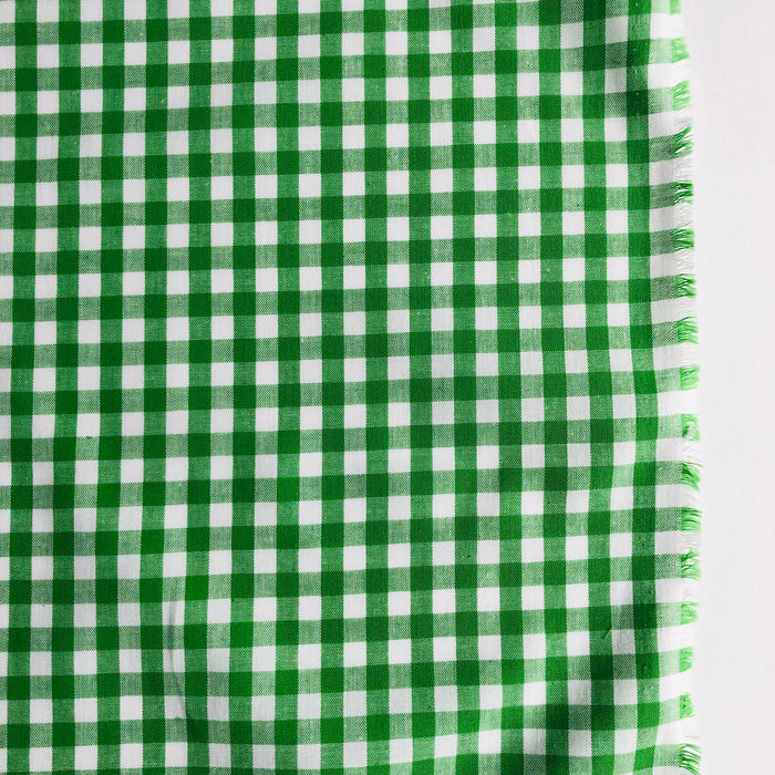 Yarn Dyed Gingham Check - Apple Green - Reiko Washizawa - Yuwa
