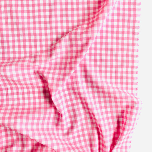 Yarn Dyed Gingham Check - Light Pink - Reiko Washizawa - Yuwa