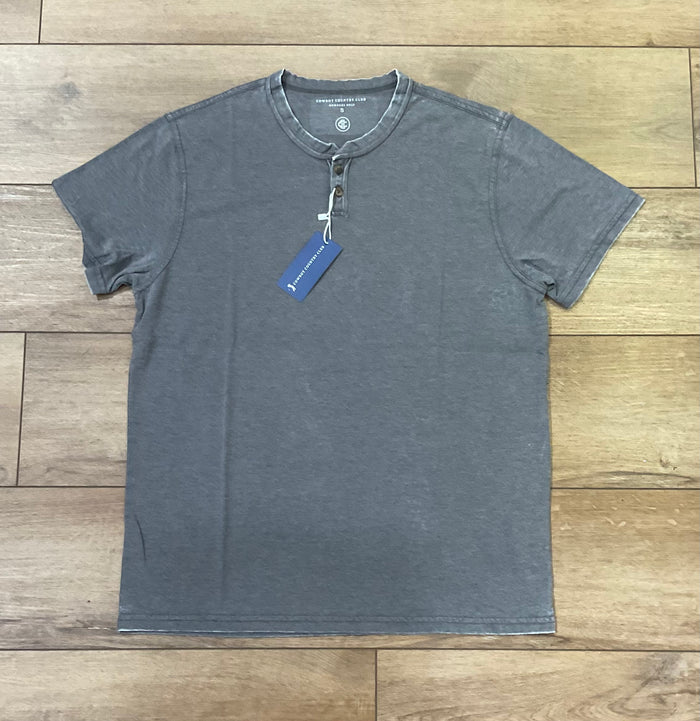 Short Sleeve Henley - Stone