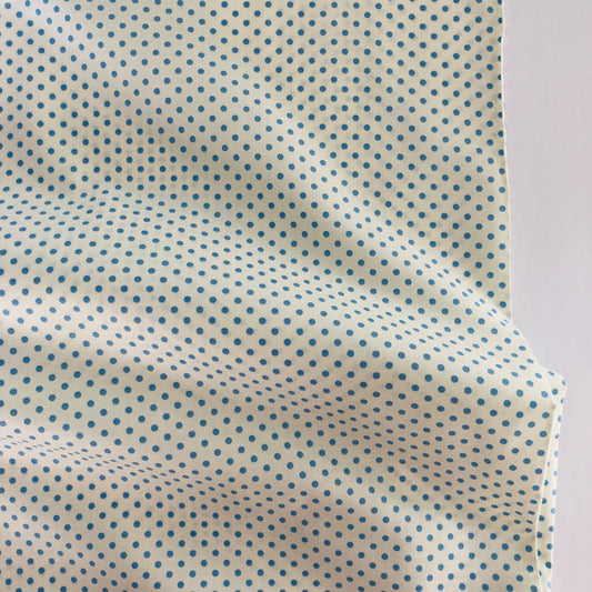 Kei Dot - Light Blue Dot on off white - Happy Sweet Collection - Yuwa