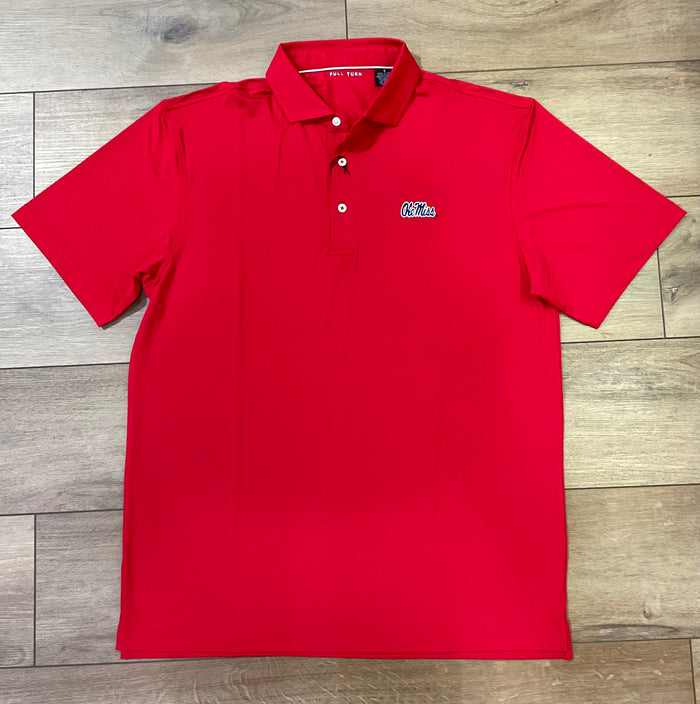 Ole Miss Solid Polo - Red