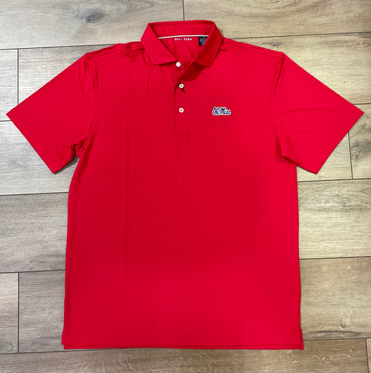 Ole Miss Solid Polo - Red