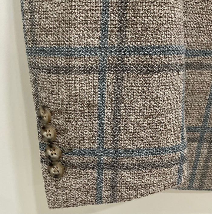 Camel Window Pane Sport Coat